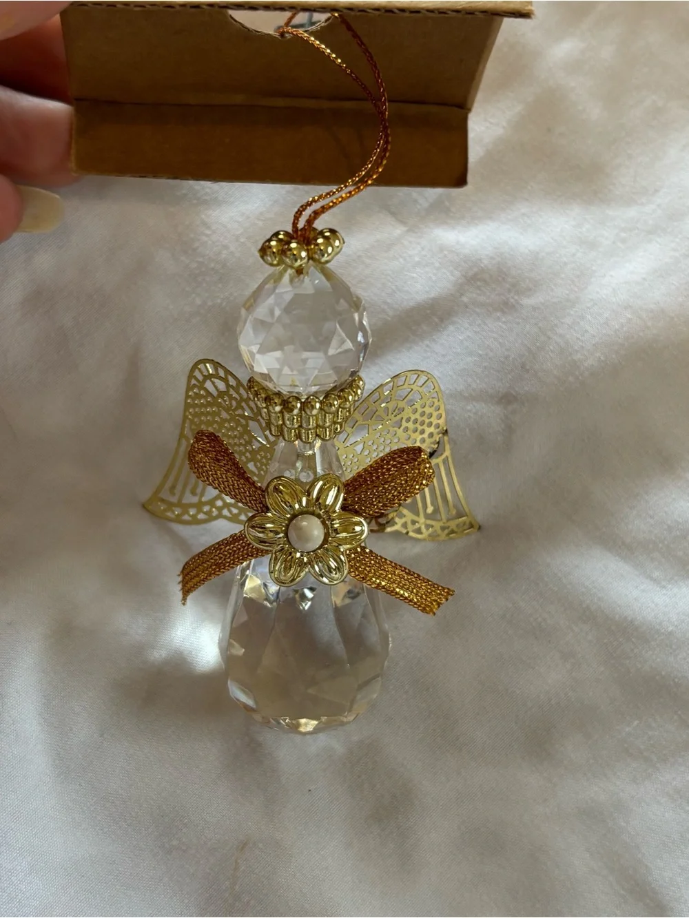 Vintage Avon “Angelic Reflections” Ornament Angel